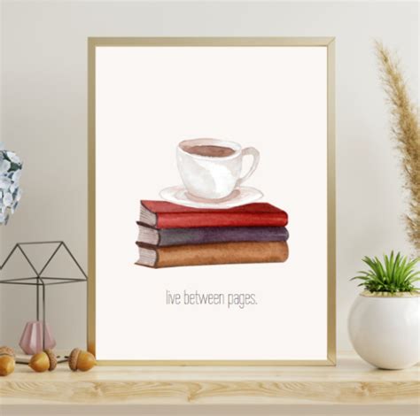 Book Spine Art Print Instant Download Library Wall Art Book Lover Art Print Book Wall Decor - Etsy