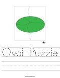 Oval Puzzle Worksheet - Twisty Noodle