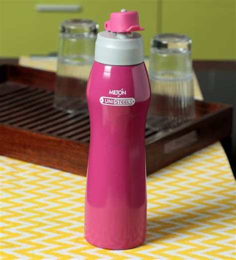 Buy Milton Active Unisteel Water Bottle, Pink, 750 ML Online - Metal Bottles - Bottles - Dining ...