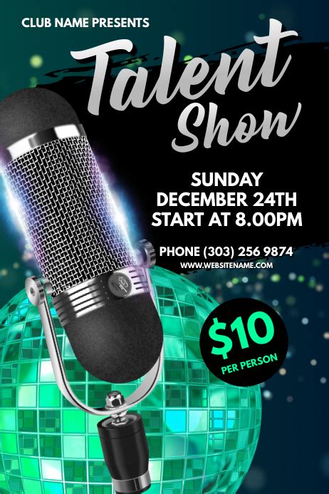 Talent Show Poster Template | PosterMyWall