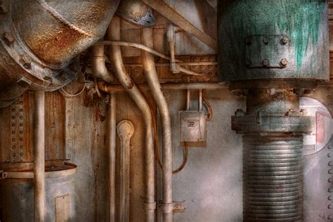 Steampunk - Plumbing - Industrial abstract Photograph by Mike Savad - Fine Art America