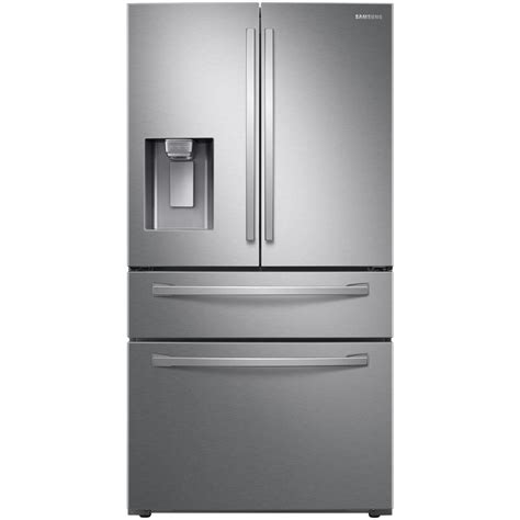 Samsung 22.6-cu ft 4-Door Counter-Depth French Door Refrigerator with ...