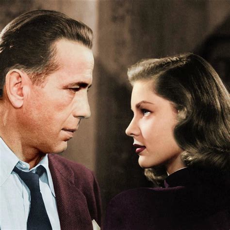 Humphrey Bogart and Lauren Bacall colorized Photograph by Movie World ...