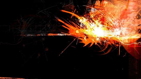 Orange and black abstract painting, abstract, digital art HD wallpaper | Wallpaper Flare