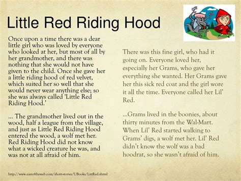 PPT - Little Red Riding Hood PowerPoint Presentation, free download - ID:2313806