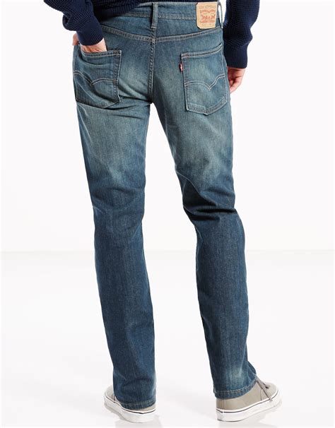 Levi's Men's 513 Slim Straight Stretch Low Rise Slim Fit Straight Leg Jeans - Cash