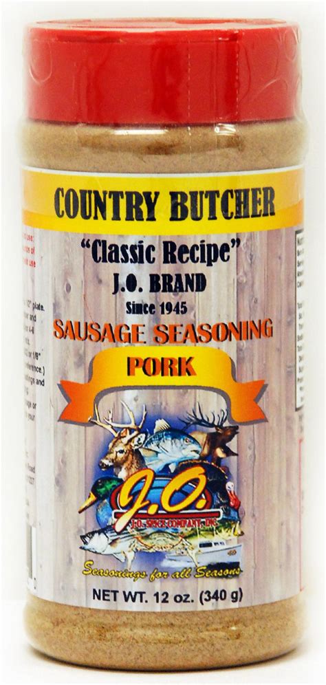 Pork Sausage Seasoning 12 oz. Container