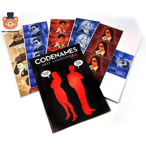 CODENAMES DUET PICTURES & DEEP UNDERCOVER Strategy Word Card Game | Spy Board Game