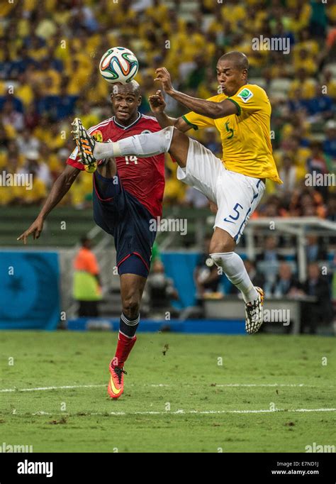 Fernandinho. Brazil v Colombia, quarter-final. FIFA World Cup Brazil 2014. Castelao stadium ...