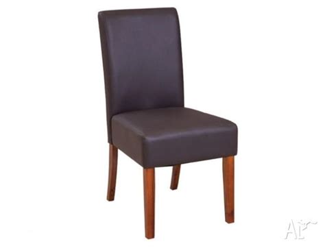 Four x Black leather dining chairs for Sale in BALLINA, New South Wales Classified ...