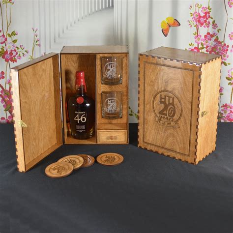 Personalized Liquor Spirits Box Gift Set With 2 Custom Etched Glasses and 4 Coasters - Etsy ...