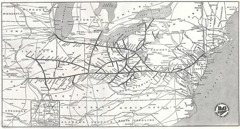 Baltimore And Ohio Railroad Map - Large World Map