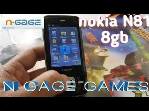 nokia N81 8gb n gage games - YouTube