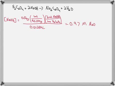 SOLVED: Oxalic acid dihydrate (H2C2O4 Â· 2H2O) can be used to ...