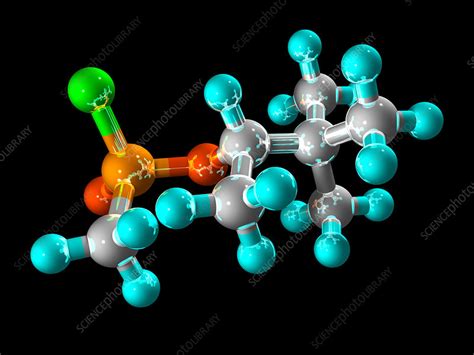 Soman nerve agent molecule - Stock Image - A700/0321 - Science Photo ...