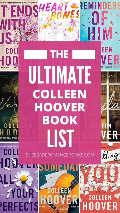 Colleen Hoover Books in Order (with Quiz to Get You Started!) – She Reads Romance Books