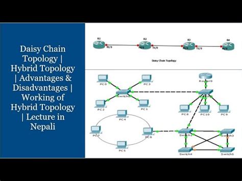 Daisy chain Topology | Hybrid Topology | Advantages & Disadvantages | Working of Hybrid Topology ...