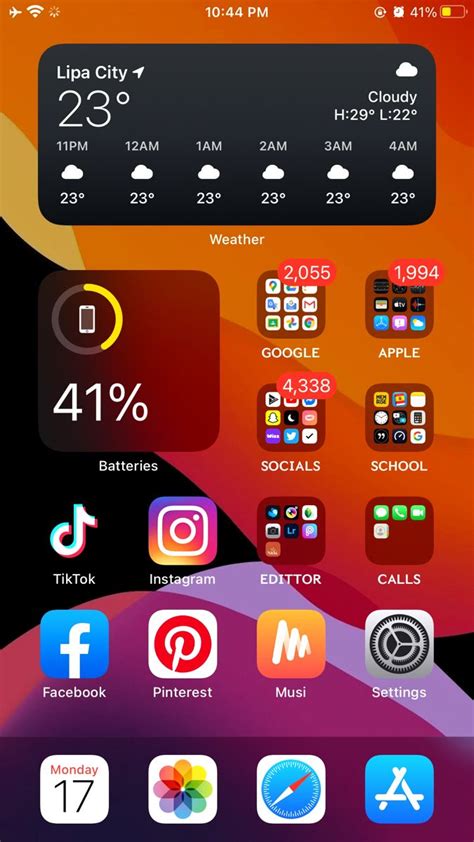 Homescreen- idea- ️⚡️☁️ IOS 14 | Iphone organization, Phone apps iphone, Ios app iphone