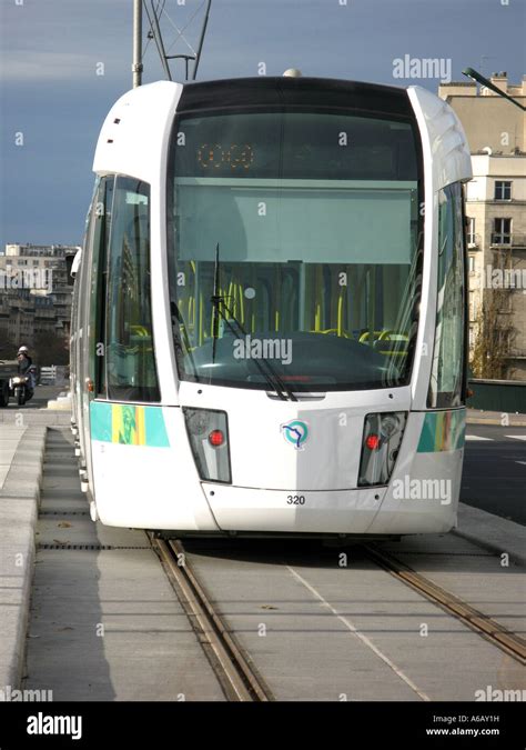 Tramway in Paris France Stock Photo - Alamy