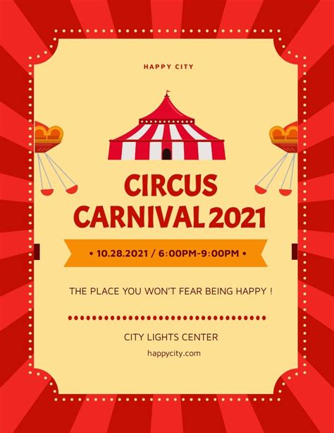 Carnival Flyer Template Free Download - Nisma.Info