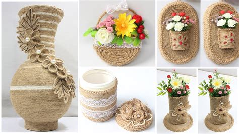 5 Jute craft ideas | Home decorating ideas handmade - Decorating Mom