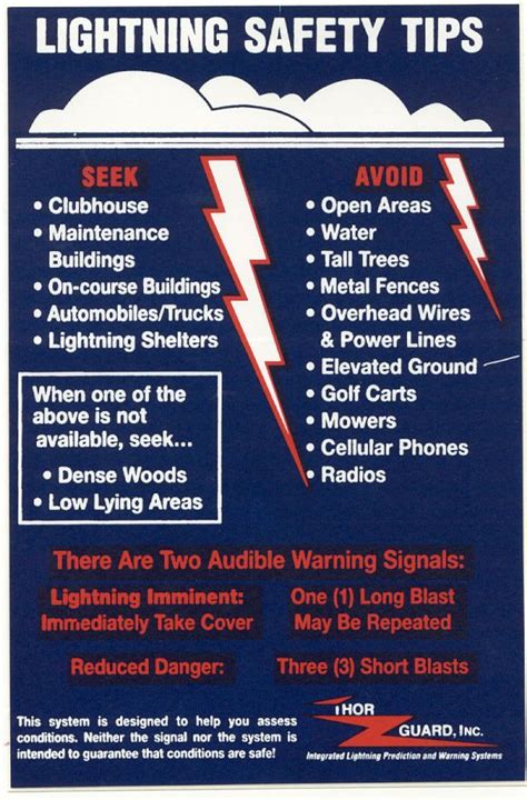 Lightning Safety Tips ~ | Lightning safety, Safety tips, Health and safety