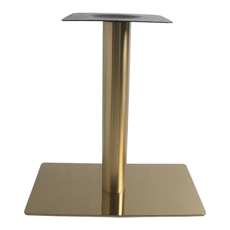 gold plating rectangle stainless steel table base