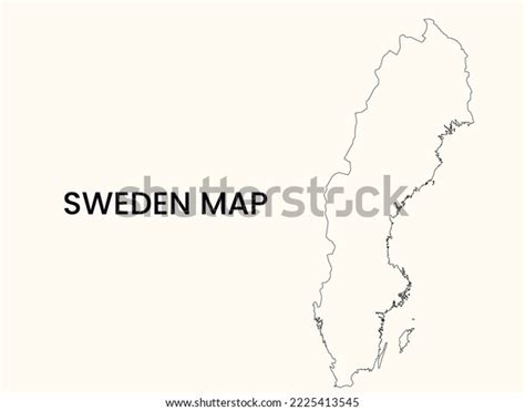 Map Sweden Outline Map Sweden Vector Stock Vector (Royalty Free ...