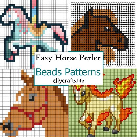 16 Easy Horse Perler Bead Patterns - DIY Crafts