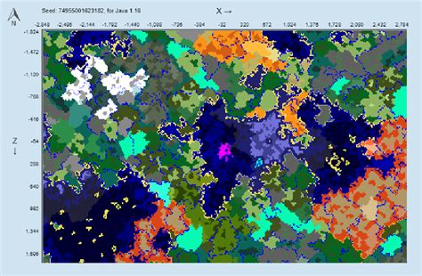 Mushroom Fields surrounded by all Biomes (seed 74955001623182 ...