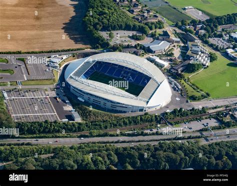 Amex Stadium from the air Stock Photo - Alamy