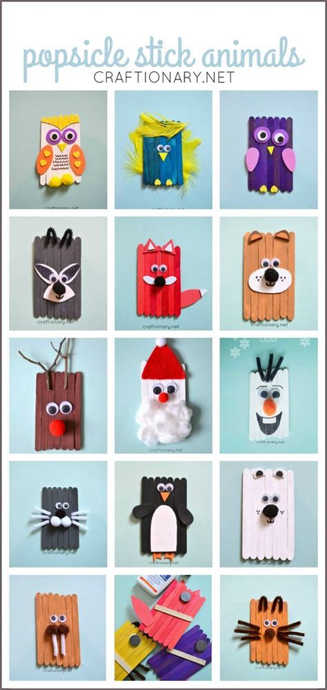 popsicle-stick-animals - Craftionary