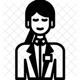 Receptionist Icon - Download in Glyph Style