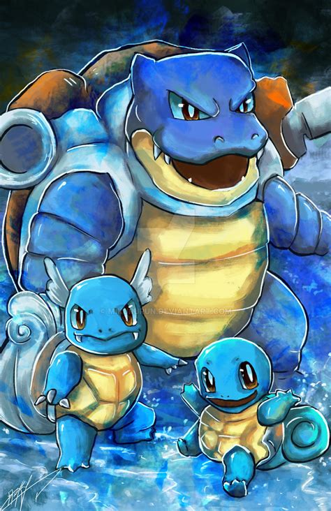 Blastoise evo line by Mikururun on DeviantArt