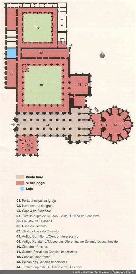 mosteiro-da-batalha-portugal-planta-de-visitacao - Conheci e Curti