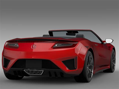 Acura NSX Cabriolet 2017 3D Model - FlatPyramid