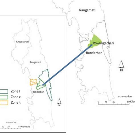 1 Map of the Chittagong Hill Tracts region, Bangladesh. | Download ...