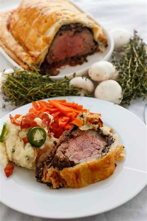 Beef Wellington with Bacon and Button Mushrooms - The Cookie Writer