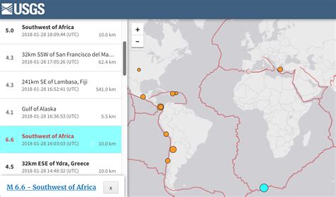 Two Earthquakes Strike South West of South Africa - SAPeople ...