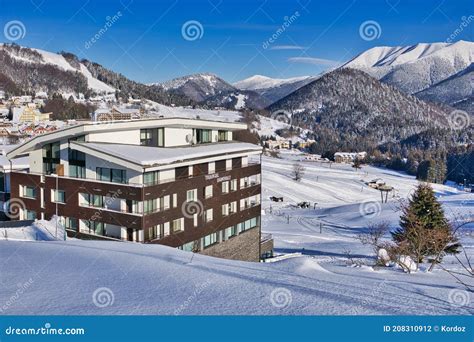 Donovaly Ski Resort with Prasiva Mountain on Horizon Stock Photo ...