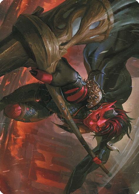 {Karlach, Fury of Avernus Art Card} (#34) (Signed) | Art Series: Commander Legends: Battle for ...