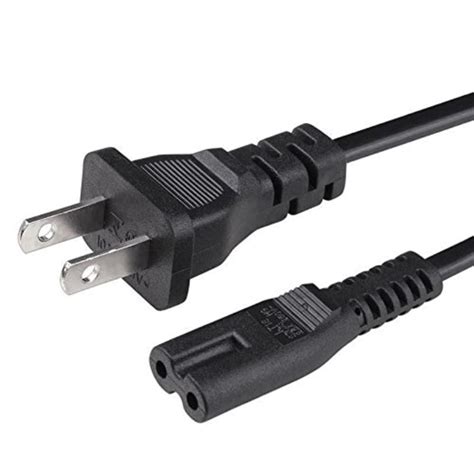 Replacement Us 2-prong Port Ac Power Supply Cable Cord for Hp Officejet ...