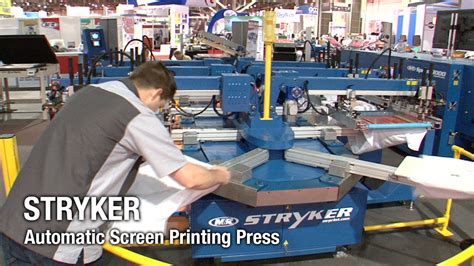 Stryker - Automatic Screen Printing Press - M&R Screen Printing - YouTube