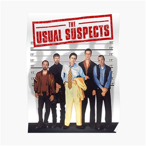 "The Usual Suspects" Poster for Sale by ColleenCDemu | Redbubble