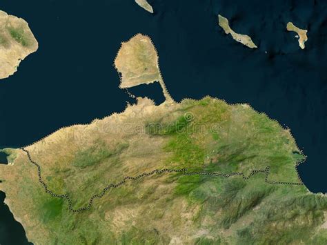 Falcon, Venezuela. Low-res Satellite. No Legend Stock Illustration - Illustration of country ...