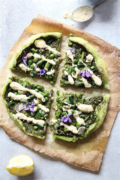 Avocado Crust Pesto Pizza (Vegan & Grain-Free) - Delightful Mom Food