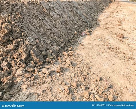 Dirt Pile in Construction Site Stock Image - Image of build, outdoors: 111163631