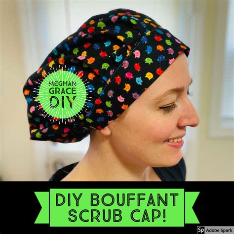 DIY Bouffant Scrub Cap | Bouffant scrub caps, Diy sewing pattern, Scrub hat patterns