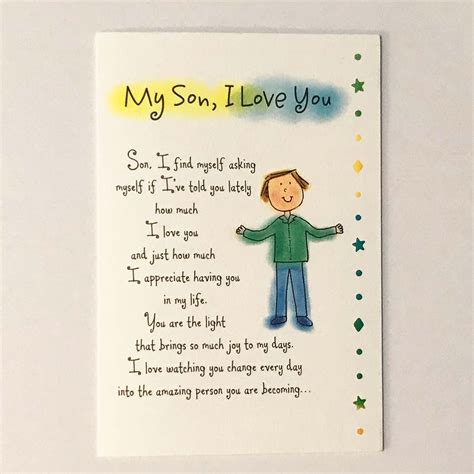 My son I love you cute greeting card with drawing of Saturn | Etsy