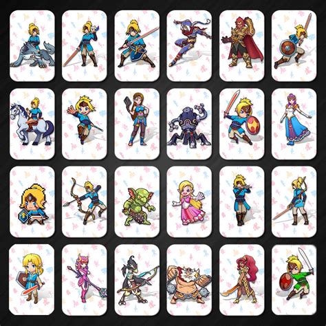 24pcs Full Set Amiibo Card For The Legend Of Zelda Breath Wild ...